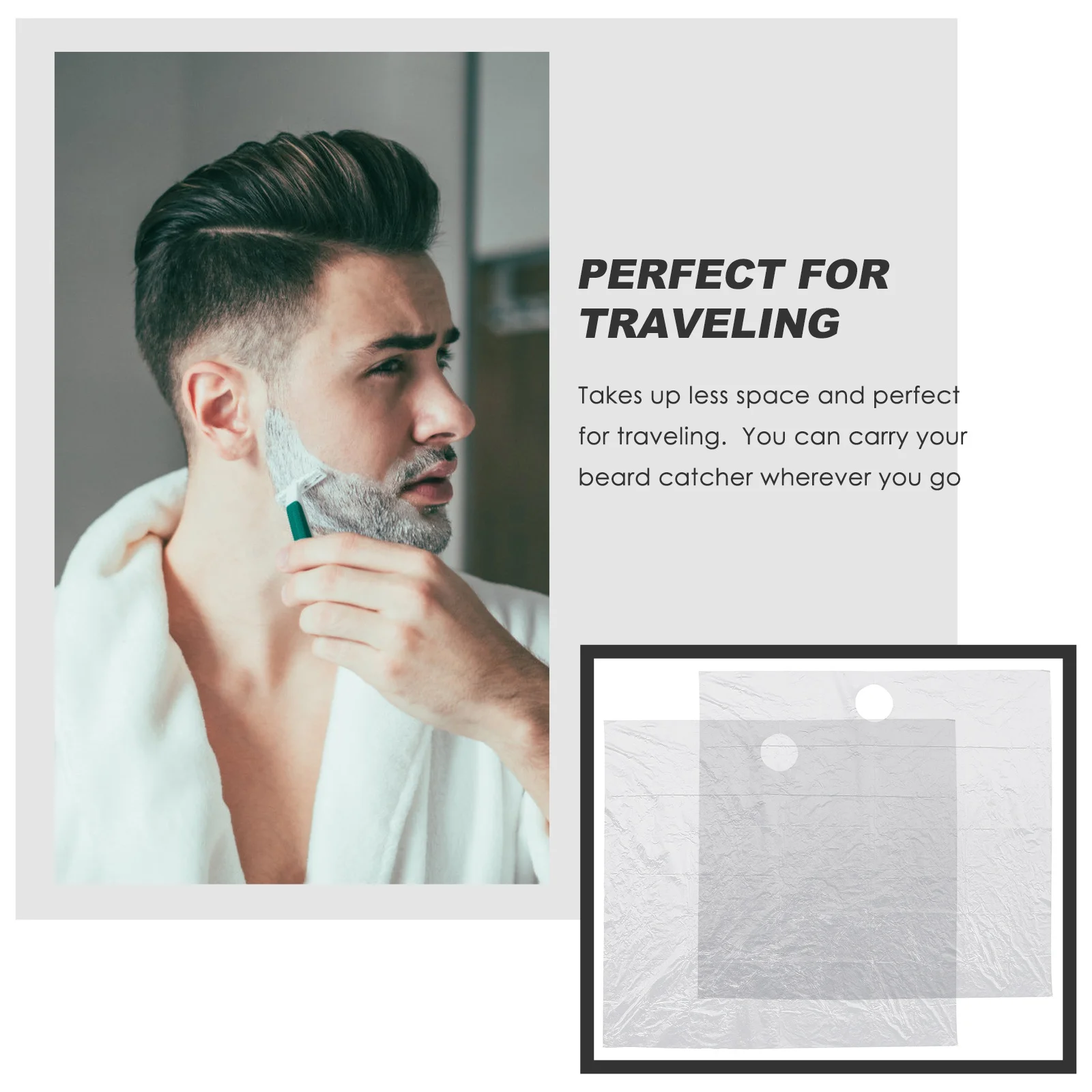 20 قطعة من صفائح صائد اللحية من البولي ايثيلين حراس بالوعة البلاستيك للحلاقة لوازم التشذيب المنزلية المحمولة صائد اللحية للرجال