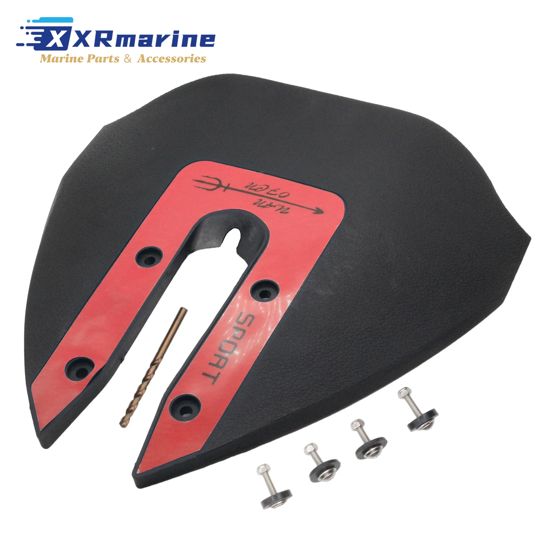 

Sport 200 Red Whale Tail Hydrofoil Stabilizer Compatible with Most Brands 8 To 40 HP Motor Outboard Boat Engine Part