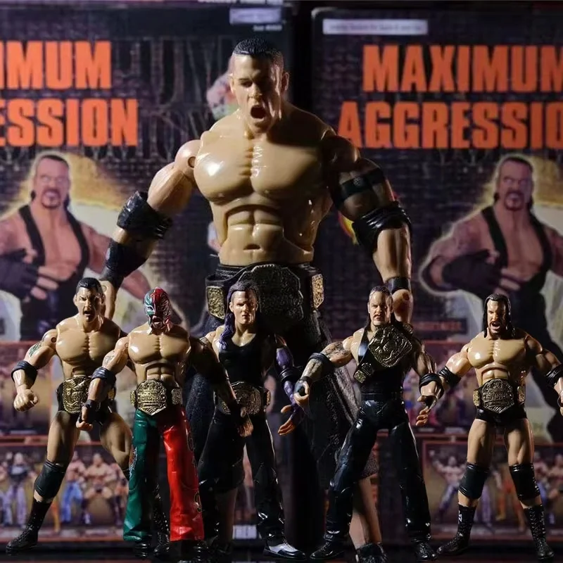 Hot New Wrestlemania Wrestler Wwe John Cena The Undertaker Figuras de juguete Rey Mysterio Figuras de acción Estatua de Pvc Modelo Niños Regalos