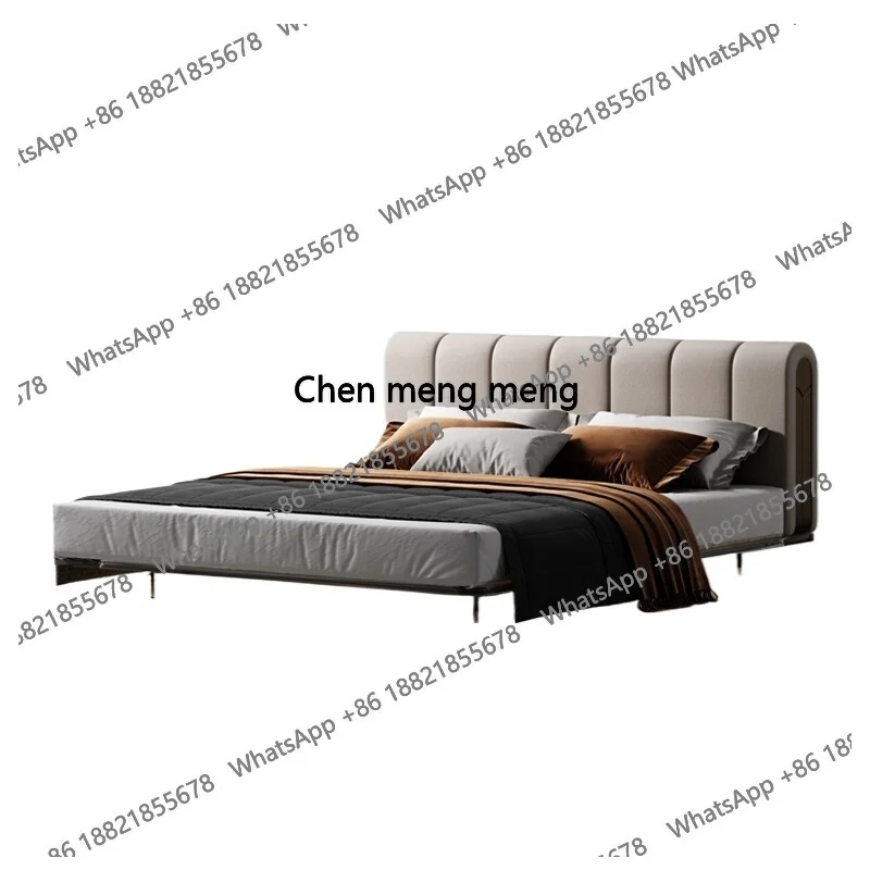 Modern Light Luxury Bed Designer European High Quality Double Design Bedroom Bed Fashion Unusual Adult Muebles Home Furniture