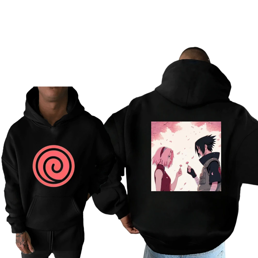Mais hokage impressão família camisola de manga comprida masculino e feminino mesmo outono e inverno natal moletom térmico de alta qualidade
