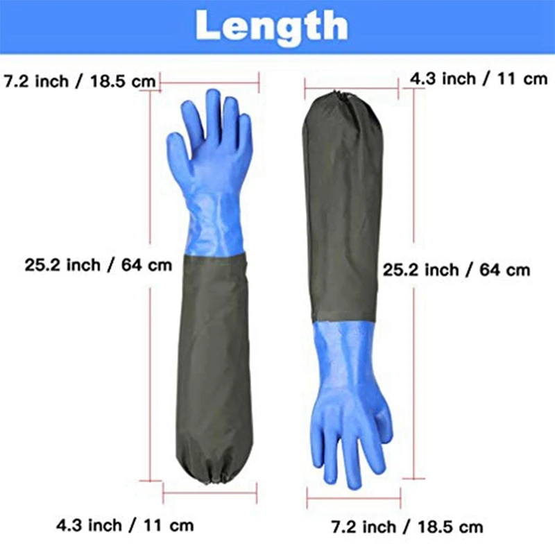 Waterproof Gloves Long Waterproof Gloves And Heavy Duty Waterproof Gloves For Harmful And Acid Work