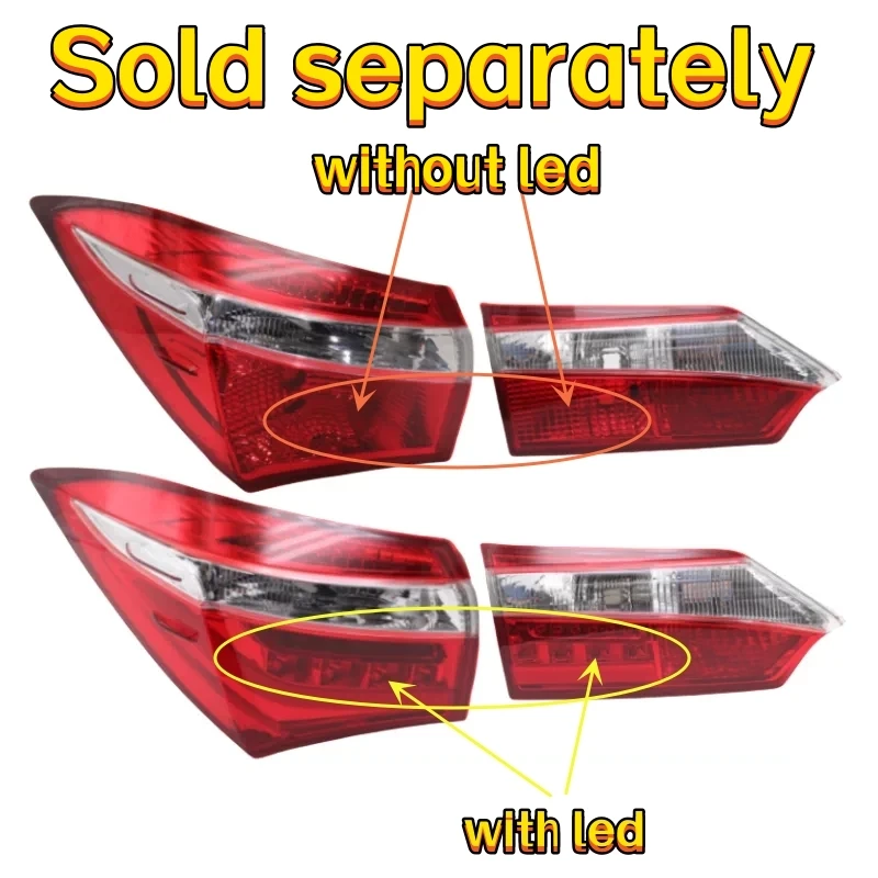 Car Rear Lamp for Toyota Corolla 14 15 16 17 18 Halogen Style Led Style Brake Lamp Turn Signal Tiallight