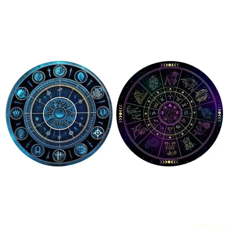 U2JB Astrology Pendulums Mat Altars Tarots Card Pad Dowsing Pendulums Ceremony Mat