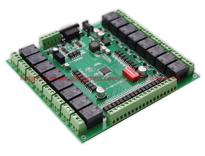 Switch acquisition control module, 16 inputs, 16 relay output, USB interface