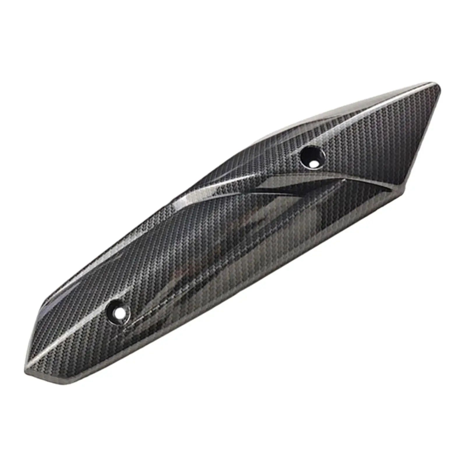 Generic Motorcycle Exhaust Heat Shield Wear Resistant ABS Plastic Thermal Protection for Daily Riding