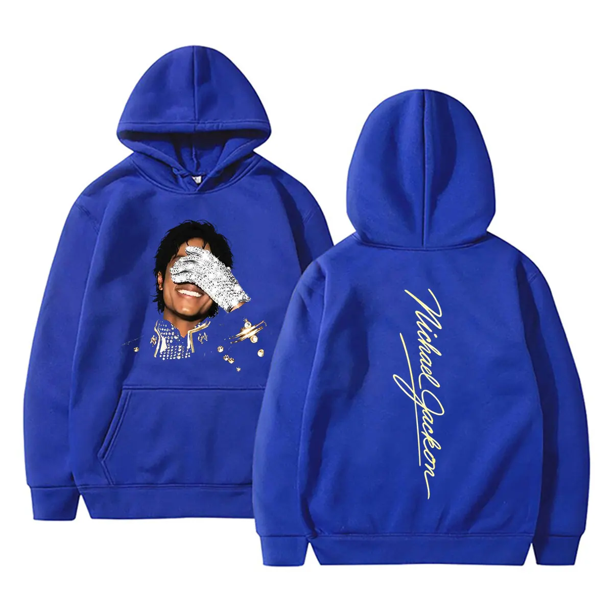 Michael Jackson Face Graphic Hoodie Herren Damen Retro Gothic Rock Sweatshirt Herrenmode Hip Hop Oversized Pullover Streetwear – Detail 5