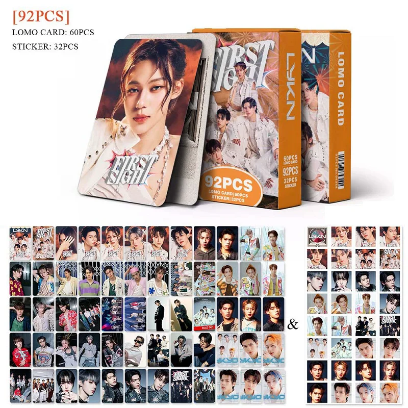 

92 Pcs/Set Thai Boyband LYKN Laser Lomo Card William Lego Tui Hong & Nut HD Photocard With Stickers Fans Gift
