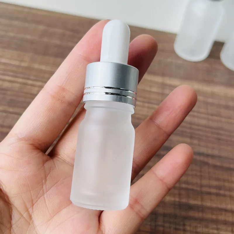 ขวดแก้วฝ้าแบบหยดขนาด 10 มล. 15 มล. 20 มล. 30 มล. 50 มล. 100 มล. สำหรับน้ำยา E-juice พร้อมหลอดหยดสำหรับเครื่องสำอาง น้ำหอม และน้ำมันหอมระเหย