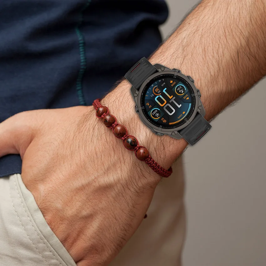 For Garmin Quick-release Armour Silicone Watch Strap  ﻿
