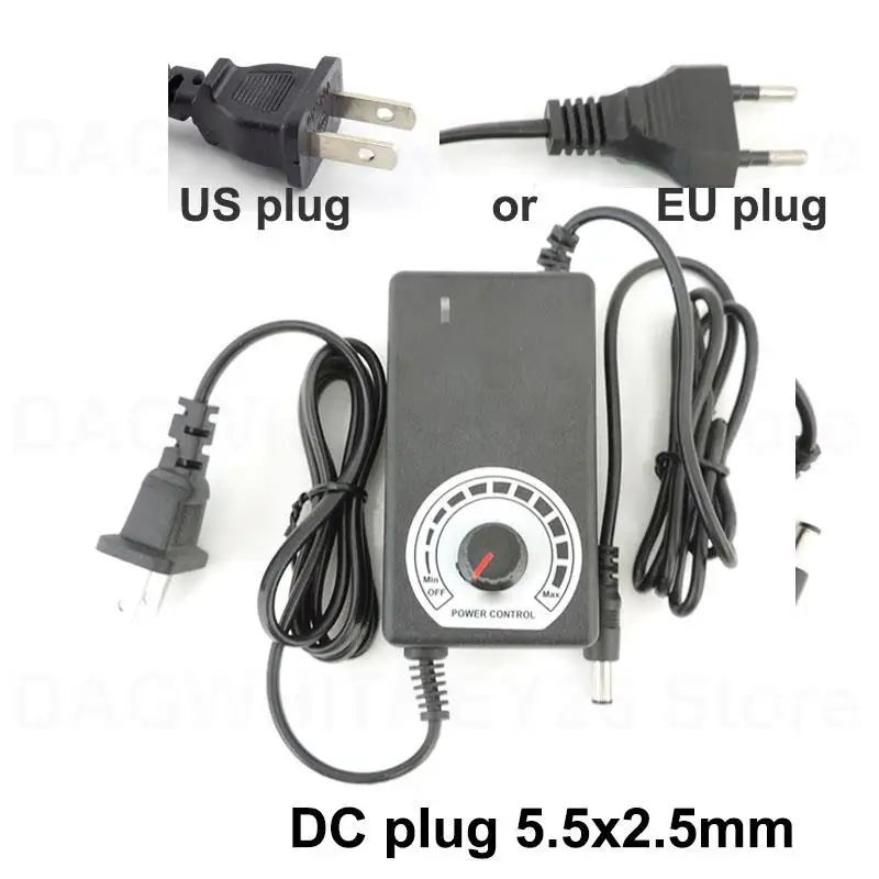 Adjustable Universal AC 220V To DC 3V-12V 5v 6v 8v 2A 3a 24W 36w Power Supply charger Adapter 8pin 10pin 34pin DC connector