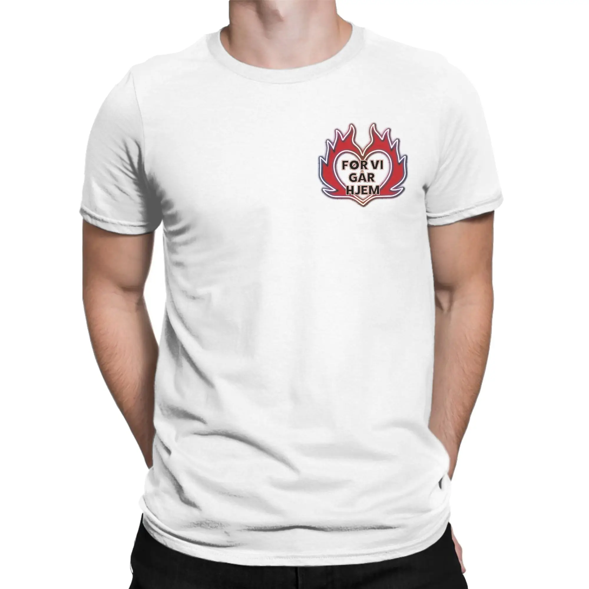 Før vi går hjem Søren Torpegaard Lund Eurovisions 2026 Summer T Shirts 100% Cotton Tshirt For Men's Short-Sleeved Casual Tops