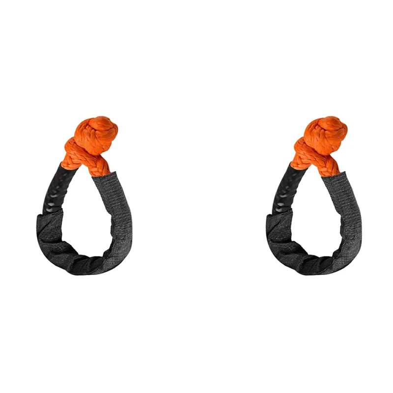 

2Pcs 1/2 Inch X 22 Inch Car Soft Shackle Rope Tow Rope Off Road Winch Pulley Cable Hook For Off-Road Recovery ATV UTV-A93R