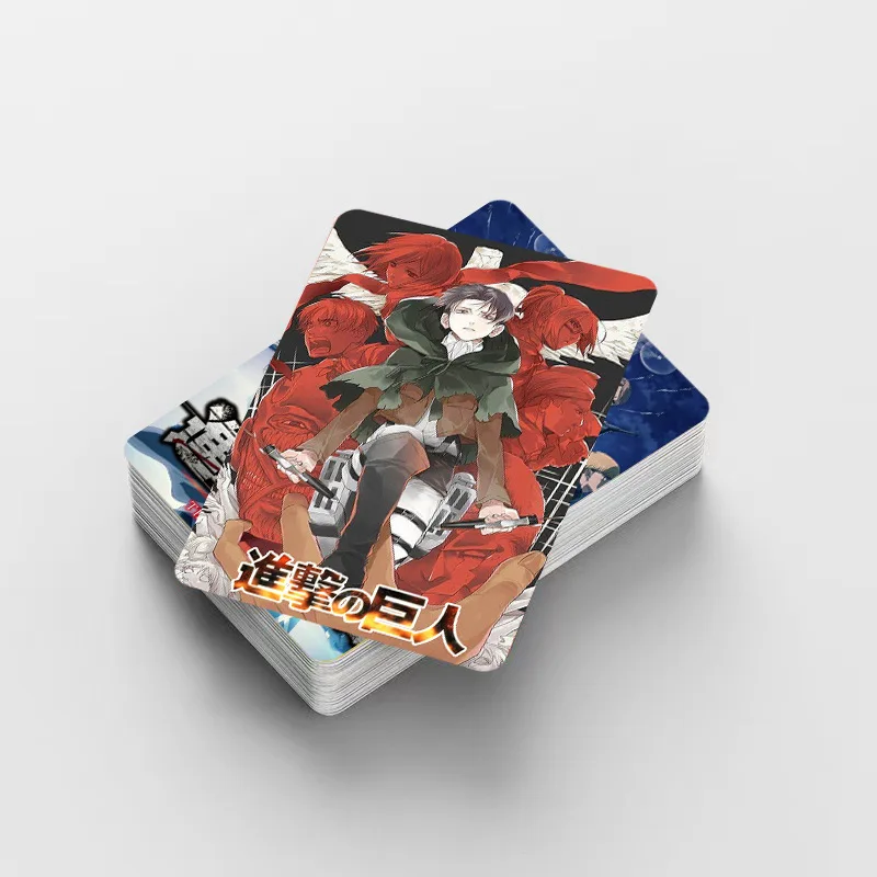 92PCS NEW Anime Attack on Titan Photocard Lomo Card Stickers Photo Cards For Fans Collection Postcards Children's Toys Gift