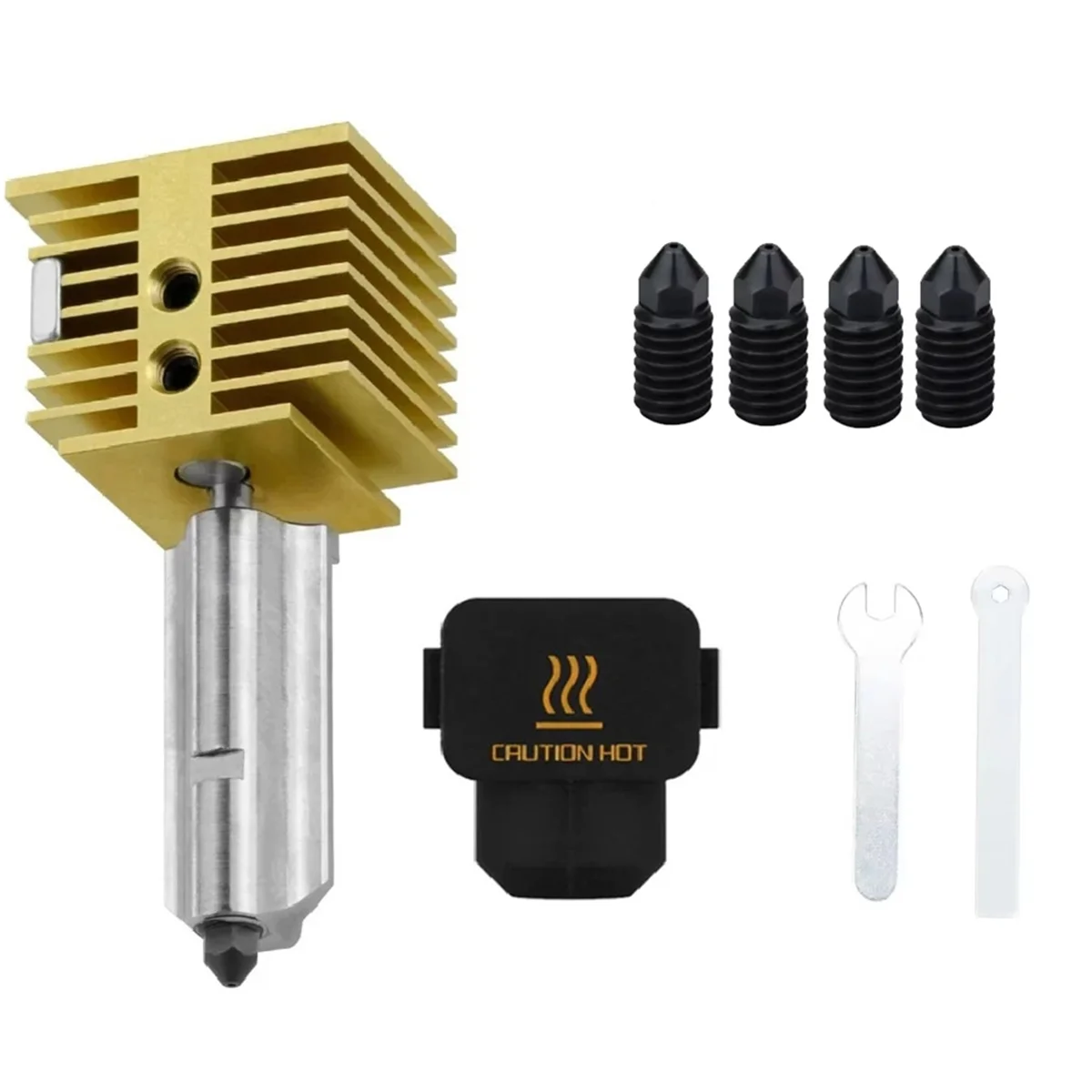 

ABGV для A1 Hotend Kit 0,2/0,4/0,6/0,8 мм сопло для A1 Mini Hotend сопла в сборе из закаленной стали
