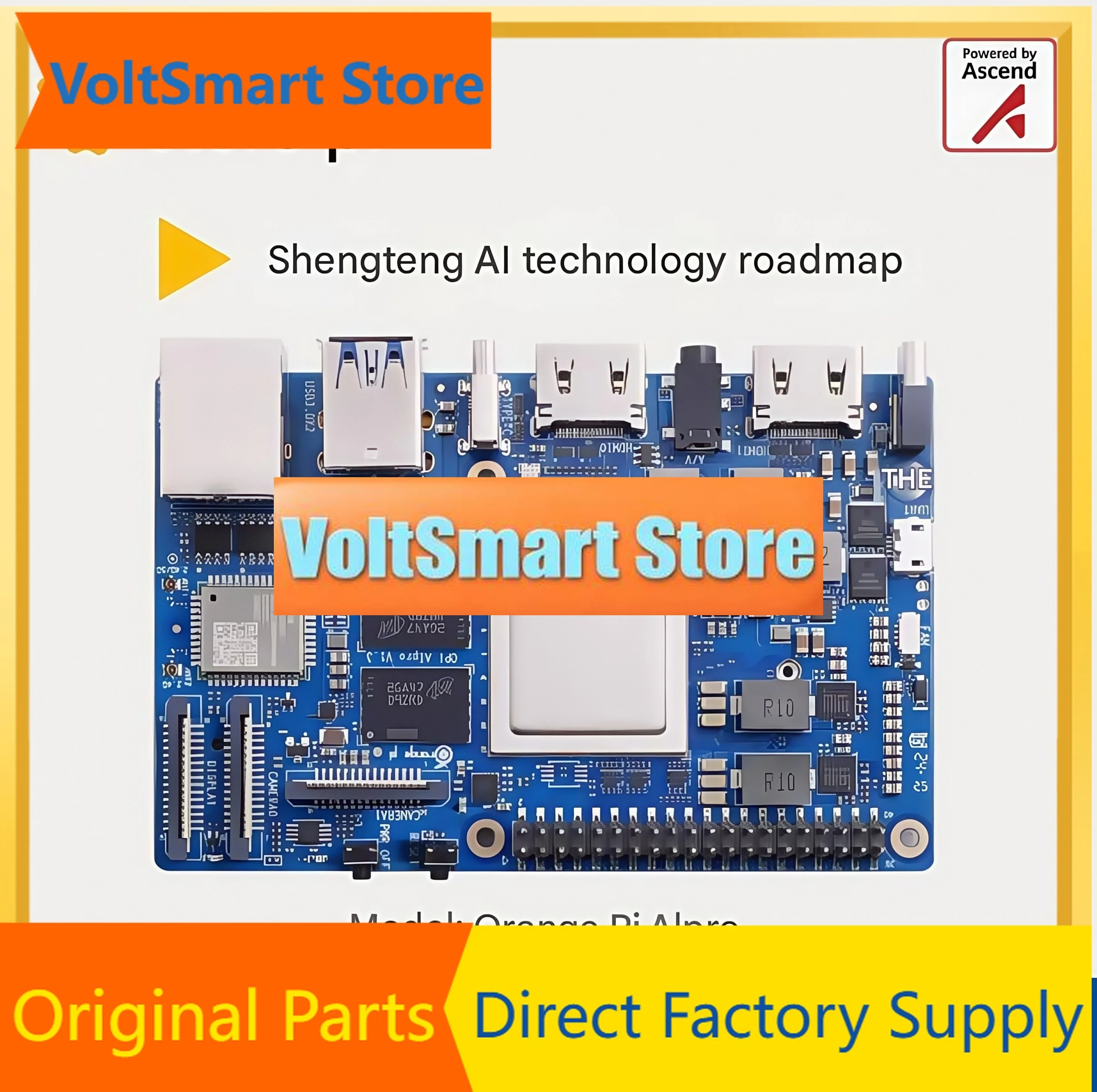 VoltSOrangePi AIpro Development Board Ascend AI Processor 8T Computing Board 8G/16G Optional