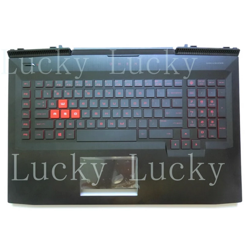 f For HP OMEN 17-AN 17-CE TPN-Q195 Laptop Keyboard Palmrest Upper Case w/ Touchpad