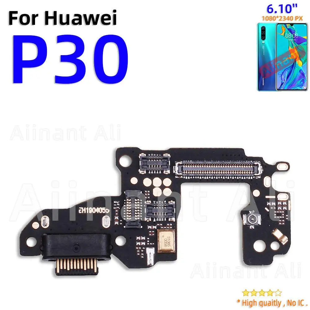 AiinAnt USB Fast Charger Dock Connector Charging Mic Board Flex Cable For Huawei P20 P30 Lite Plus Pro 2017 2018 Phone Parts