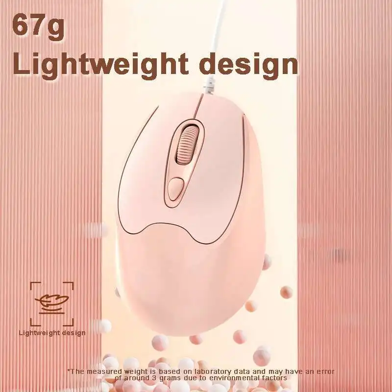 Hot Selling Type-C Interface Wired Mouse Plug And Play Compatible With Multiple Systems DPI Adjustable Button Mute Mouse