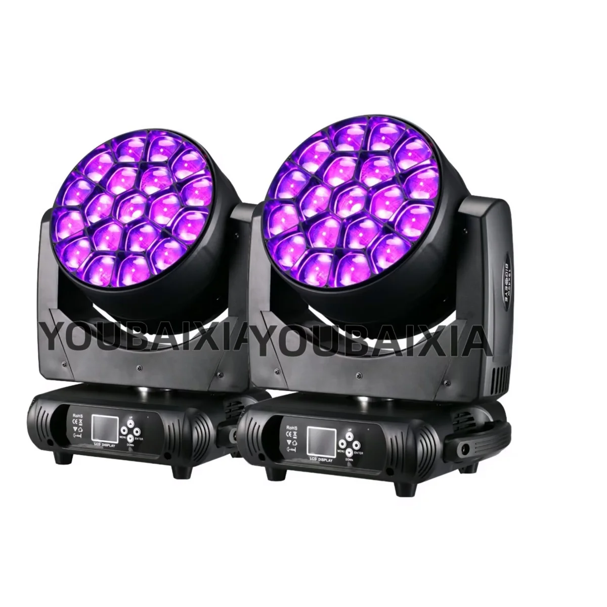 2PZ/19x40w Bee Eyes LED Moving Head RGBW Beam + Wash Light Bühnenbeleuchtung für DJ Disco Professionelle Hochzeitsfeier DMX512