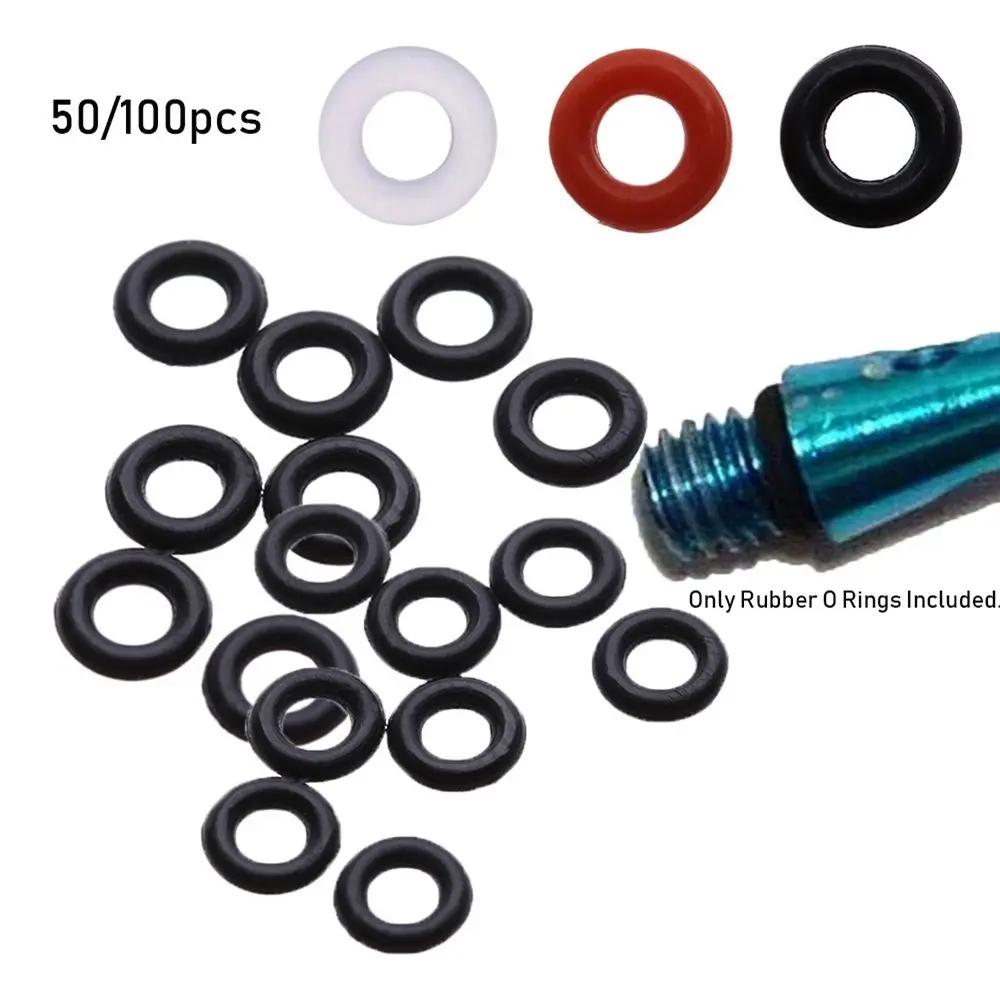 50/100Pcs/Set Hunting Rubber O Ring Gasket Grip Washer Grommets Stems/Flights Darts Arrow Tips Broadhead Replace Accessories
