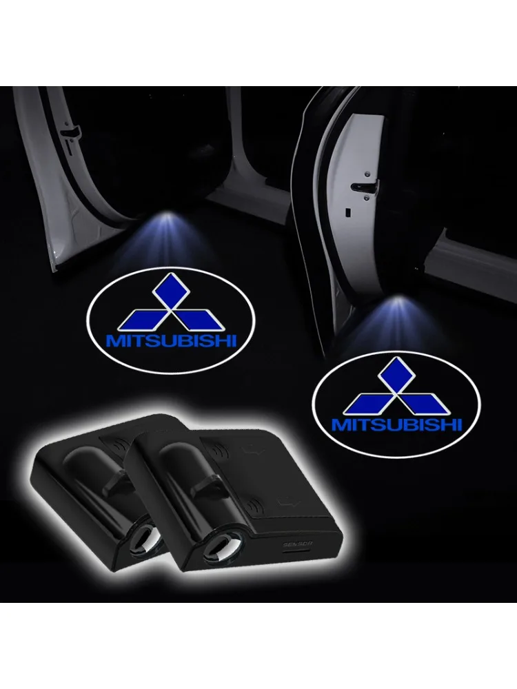 Nouveau style à la mode voiture LED courtoisie lumière fantôme ombre projecteur emblème lampe pour Mitsubishi Lancer ASX Outlander Pajero Doods