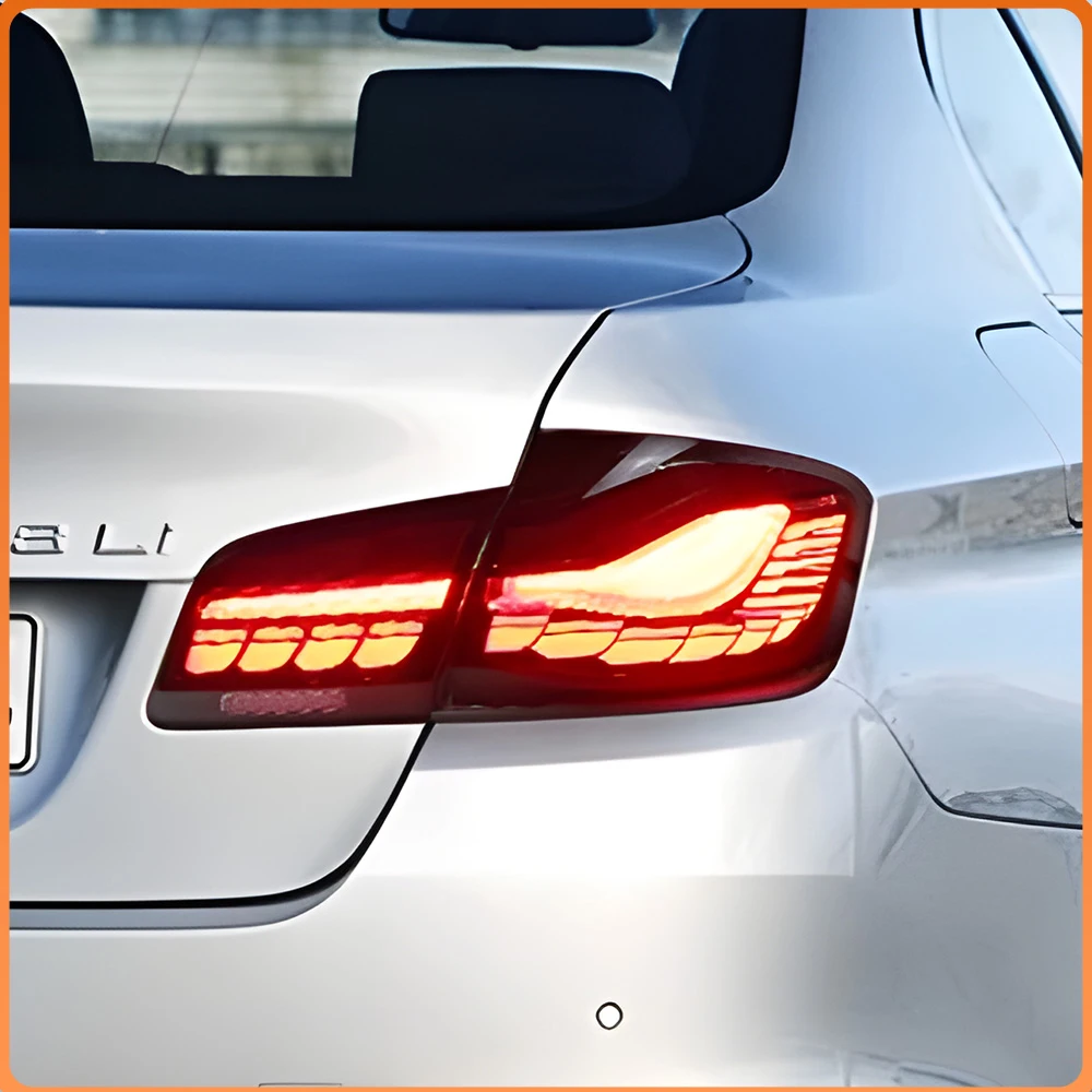 Dragon Scale LED Streamer Taillight for BMW F10 F18 520i 525Li 2010-2017 High Quality Plug And Play Car Rear Lamp Modification