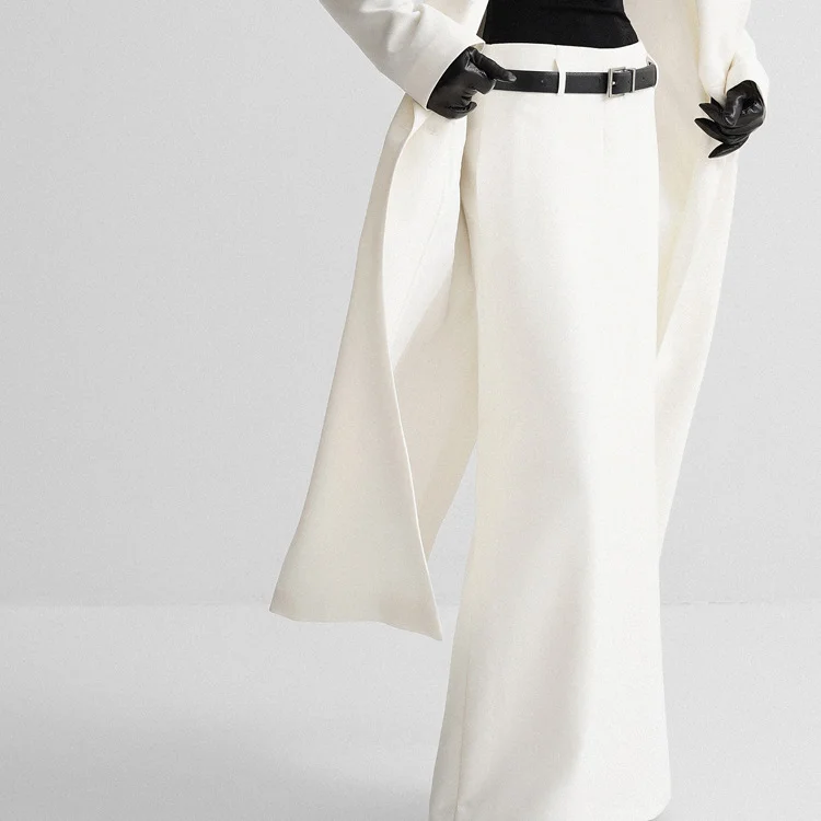 

New Fashion 2026 Spring Summer Office Ladies Elegant High Waist Long Skirt Women Fashion Solid Color Split-back Straight Skirts