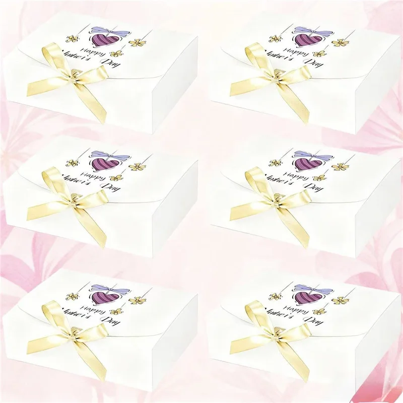 100Pcs/Lot Mother's Day Flip Box Cake Baking Packaging Box Candy Gift Box Premium Gift Box