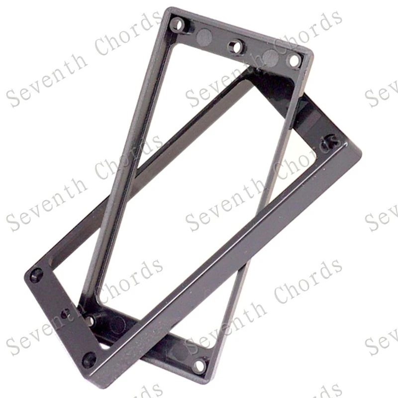 1Pcs Black Plastic Slanted 7 8 Strings Electric Guitar Humbucker Pickup Ring Part Accessories