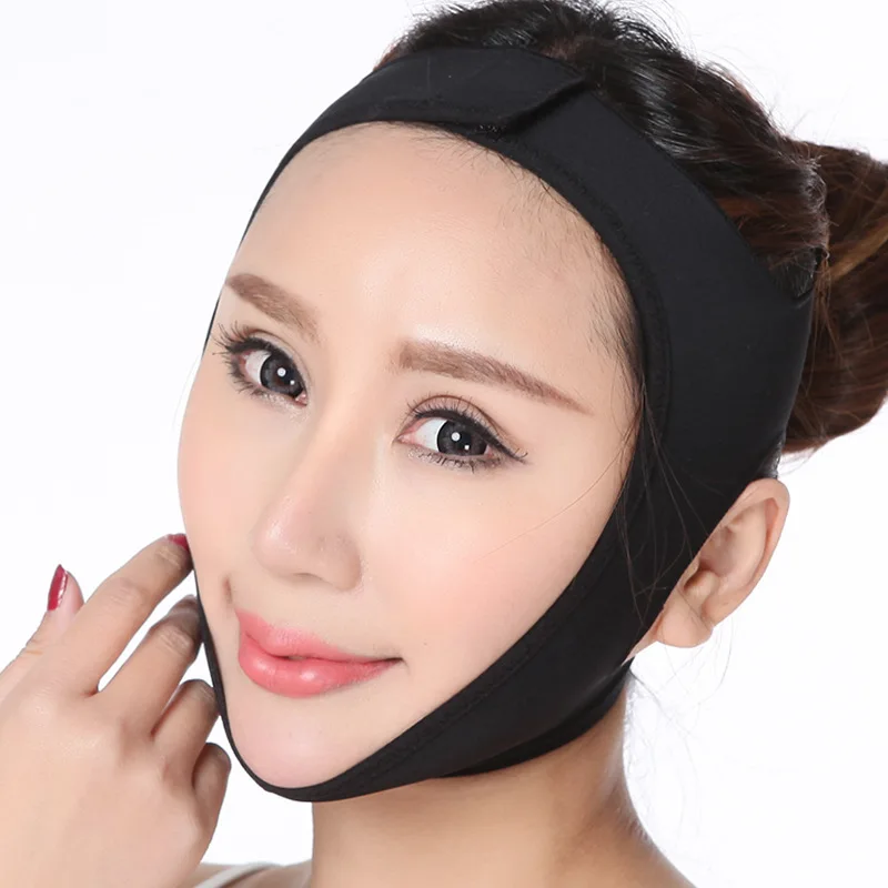 Bandage artificiel astique Amincissant pour le Visage, Ligne en V, Modelant le Menton, les Joues, Ceinture de Levage, Sangle de Énergie Facial, Outils de Soins de la Peau