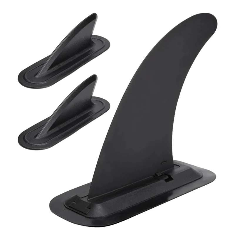 

Surfing Watershed Fin, Detachable With Base, Surfboard Tail Rudder Set For Long Board, Surfboard, Paddleboard Black