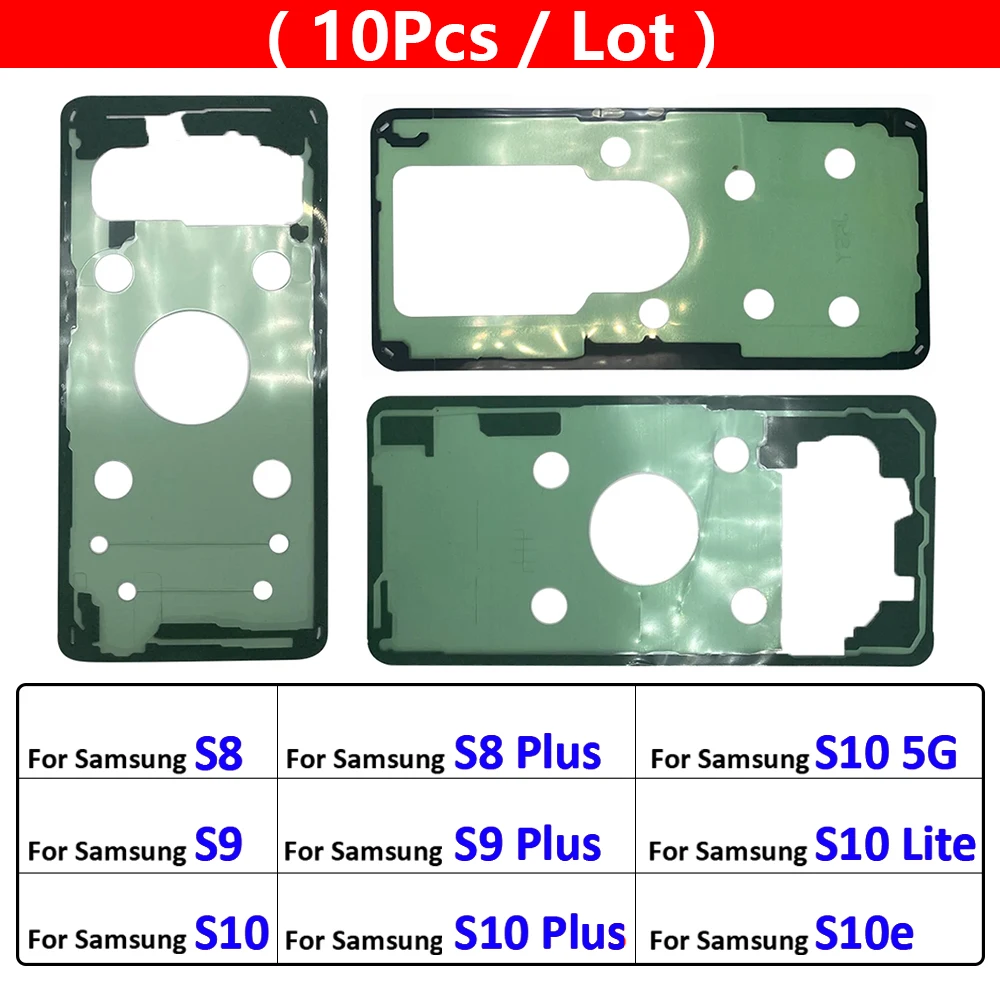 

20Pcs, For Samsung S8 S9 S10 Plus Lite 5G Back Battery Cover Door sticker Adhesive glue tape