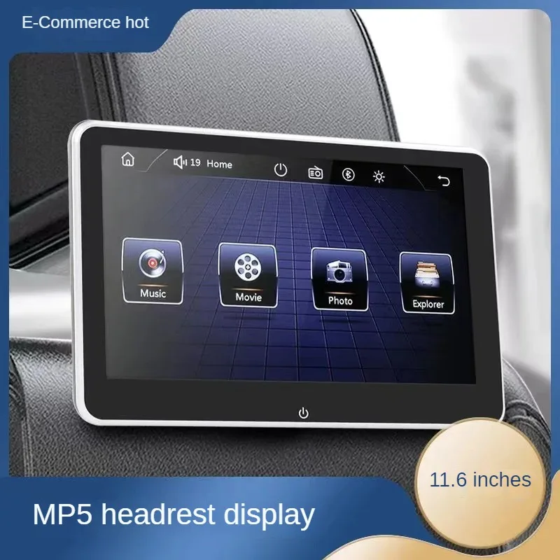 

Car Headrest Monitor Hd Touch Screen Car Headrest Mp5 Player 1080P Easy Operation Simple Installation 11.6 Inches for Car