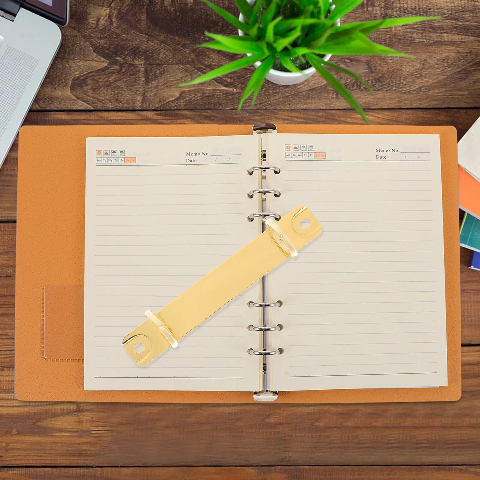 Sturdy 2 Ring Binder Mechanism Metal Binding Spine Bar for Loose Leaf Notebook DIY Planner Journal Stationery Binder Inserts