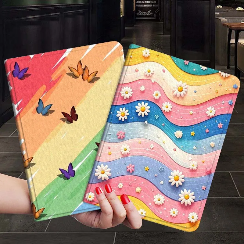 

Cute Butterfly Rainbow For Xiaoxin Lenovo Tab P12 Extreme Legion Y900 Idea Pro GT 12.1 2025 Foldable Tablet Case Gift