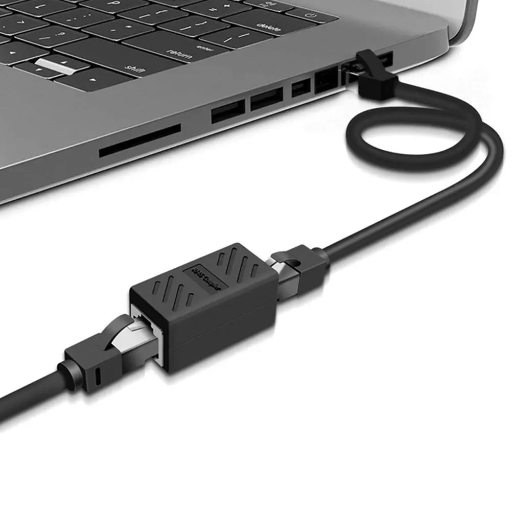 

3pcs Network Cable Connector ABS Ethernet Extender Coupler Female to Female Cat6-Compatible High-Performance Durability