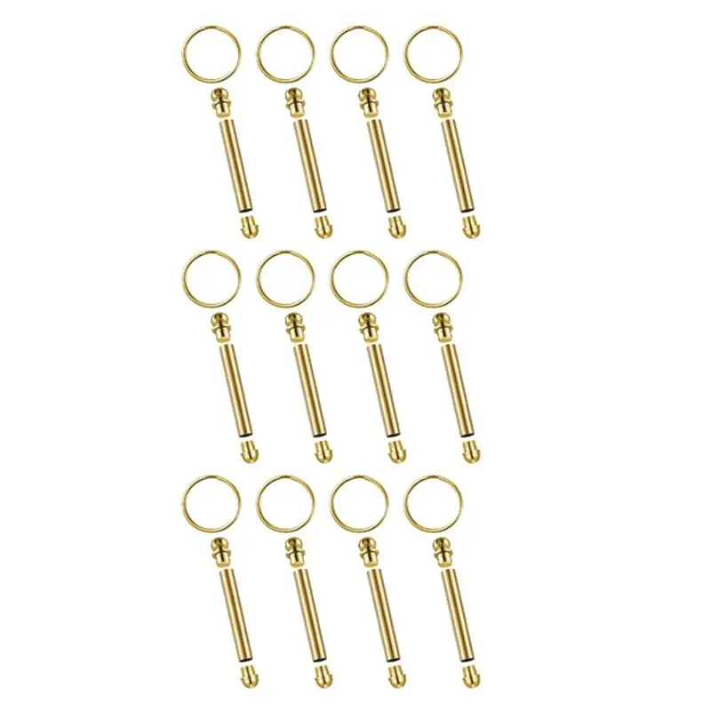 Most-24Pcs Woodturning Keychain Kit Wood Turning Accessories Mandrel Wood Turning Keychain For Woodworking Gift C