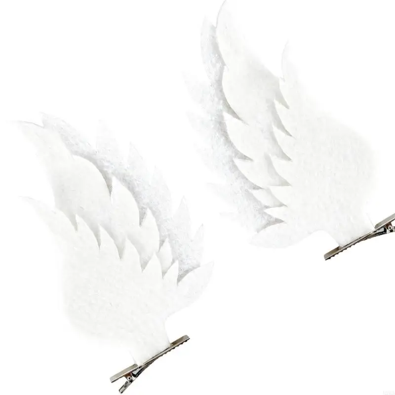 2026 New Layered Nonwoven Wing Hair Clips for Stage Costume Styling Looks