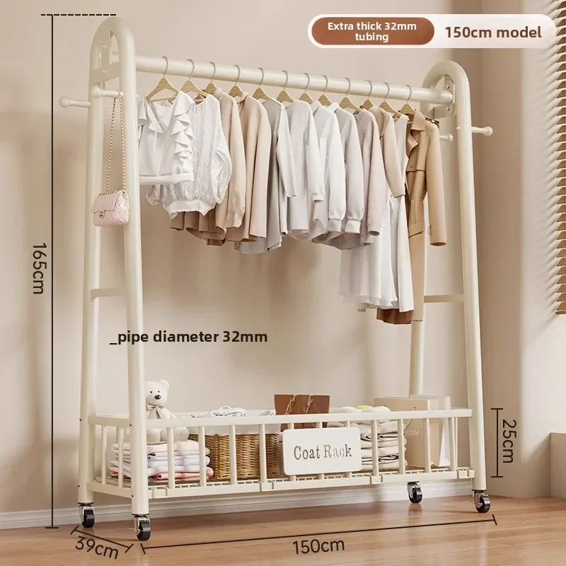 Factory Floor-to-ceiling Hanger Household Coat Rack Room Storage Bag Storage Rack Sturdy And Durable
