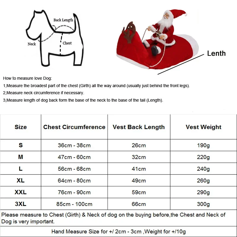 Christmas Dog Riding Costume Santa Claus Dogs Cat Cosplay Costumes Party Riding Coat Outfit Xmas Winter Pets Dress up Vest
