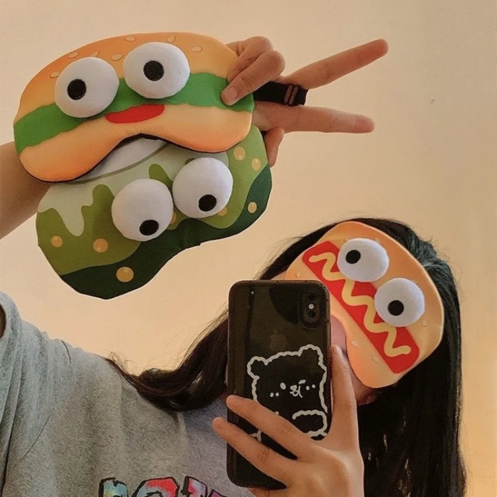 Lovely Cartoon Sleep Eye Mask Soft Skin-friendly Sleep Mask Breathable Shading Sleeping Eye Cover Dream Night