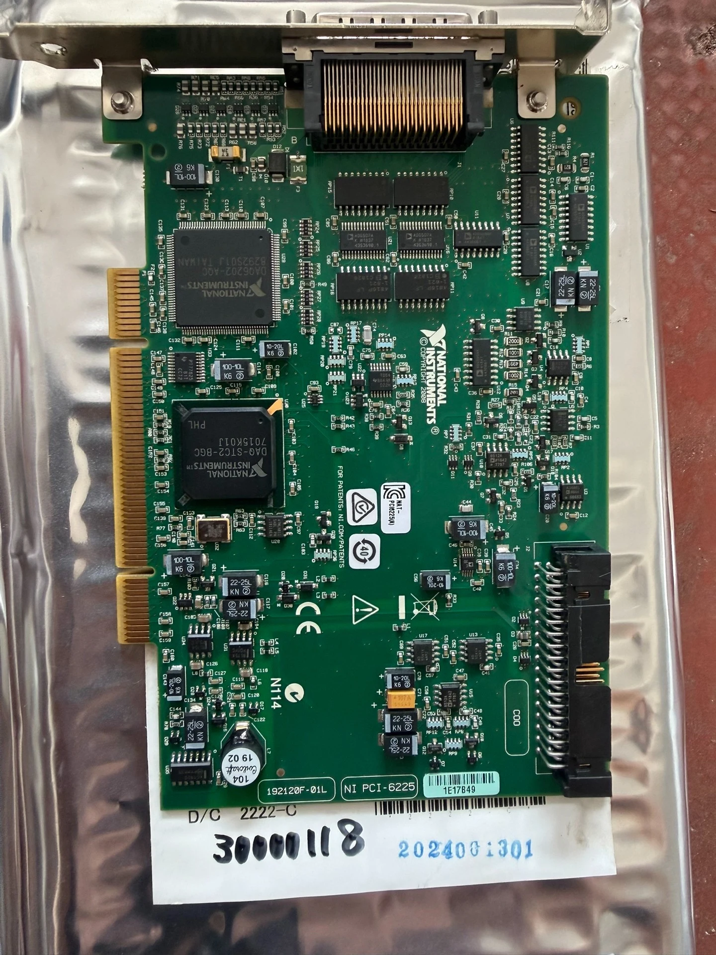 NI PCI-6225 Data Collection Card Interface Complete