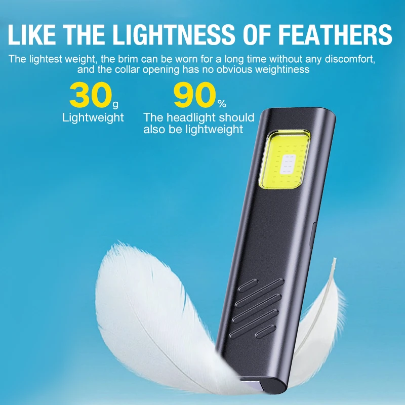 Multi Functional Red and Blue Warning Flash, LED Magnetic Work Light, Small Portable Outdoor Super Bright Maintenance Light, Fla