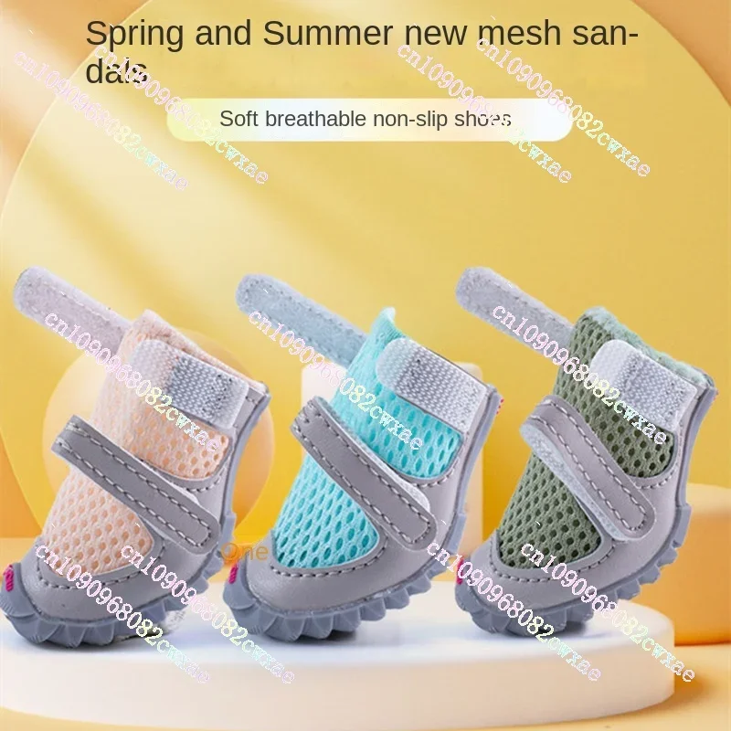 Spring/summer Dog Shoes Breathable Wear-resistant Dog Boots Poodle Schnauzer Yorkshire Puppy Shoes Dog Accessories Pet Shoes