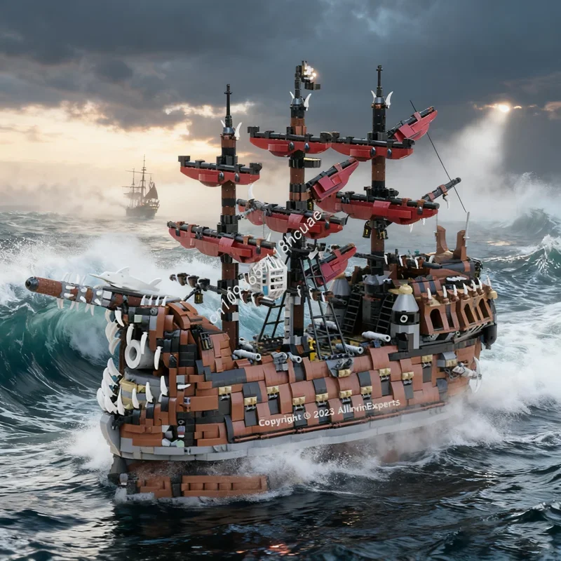 

5847 деталей MOC «Разрушенный Король» UCS: Модель корабля, конструктор, архитектурная модель, игрушка для сборки, рождественский подарок, творческая идея, кирпичики для самостоятельной сборки