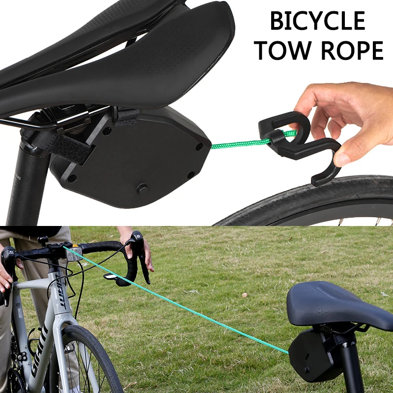 Retractable Bicycle Tow Rope Flexible Safe Bicycle Tractor MTB Bike Parent-Child Pull Rope Convenient Trailer Rope Outdoor Tools