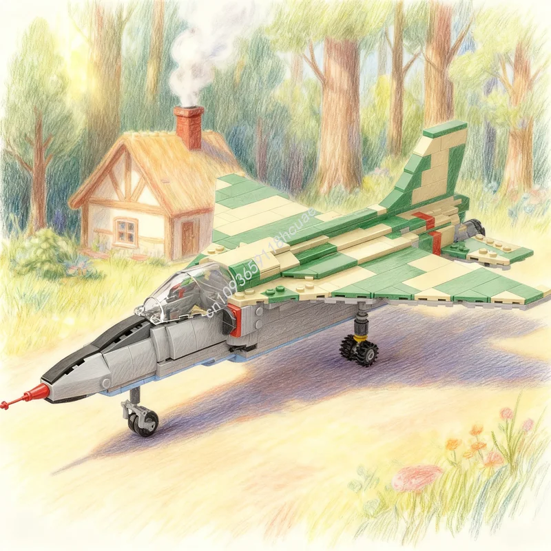 

467pcs MOC IAR Vultur J Orao Model Building Blocks Architecture Assemble DIY Creative Christmas Gifts Education Brick Toys Idea