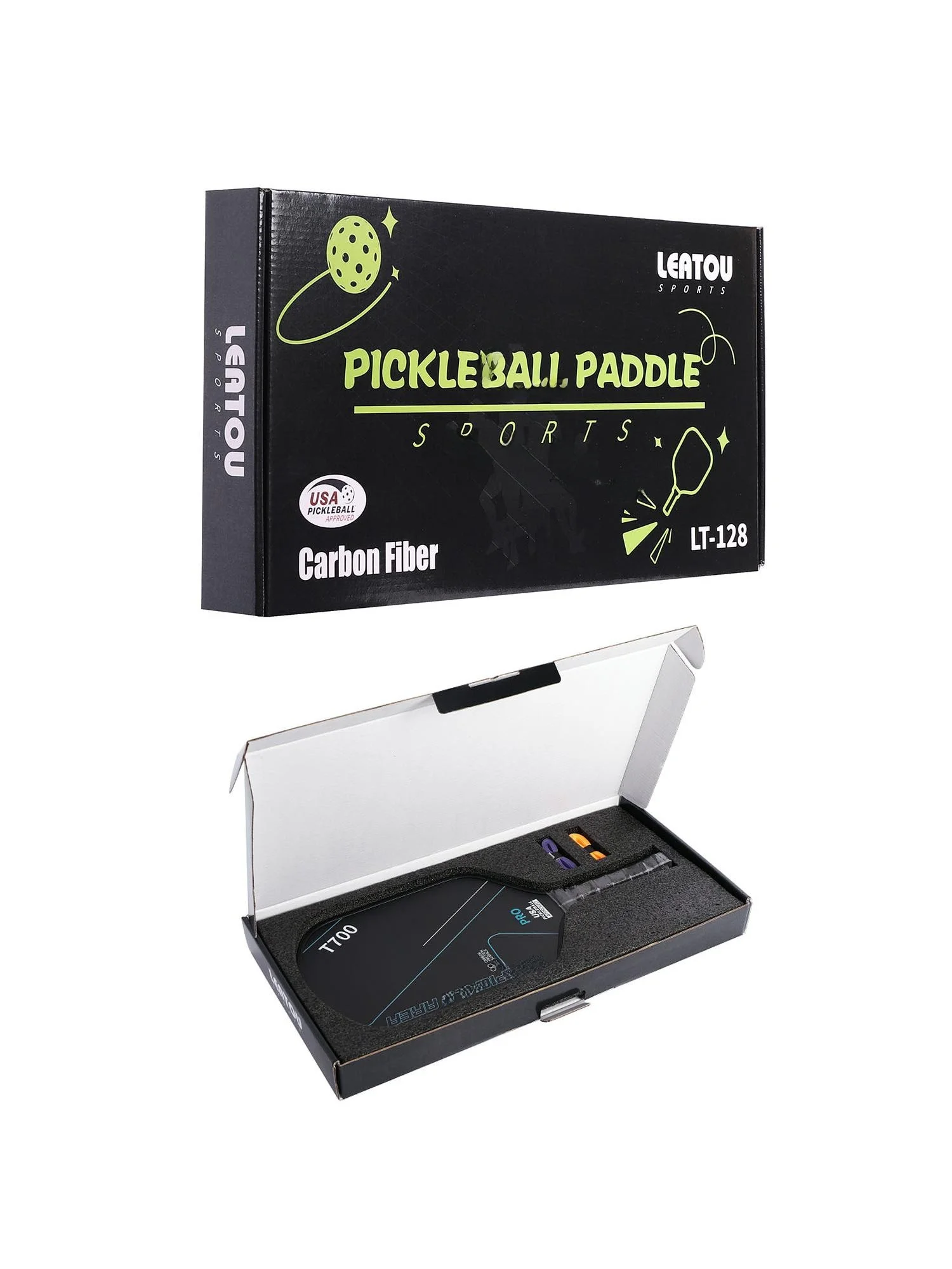 caixa-para-raquete-de-badminton-peak-t700-em-fibra-de-carbono-fosca-prensada-a-quente-corrugada-colorida-com-forro-intern