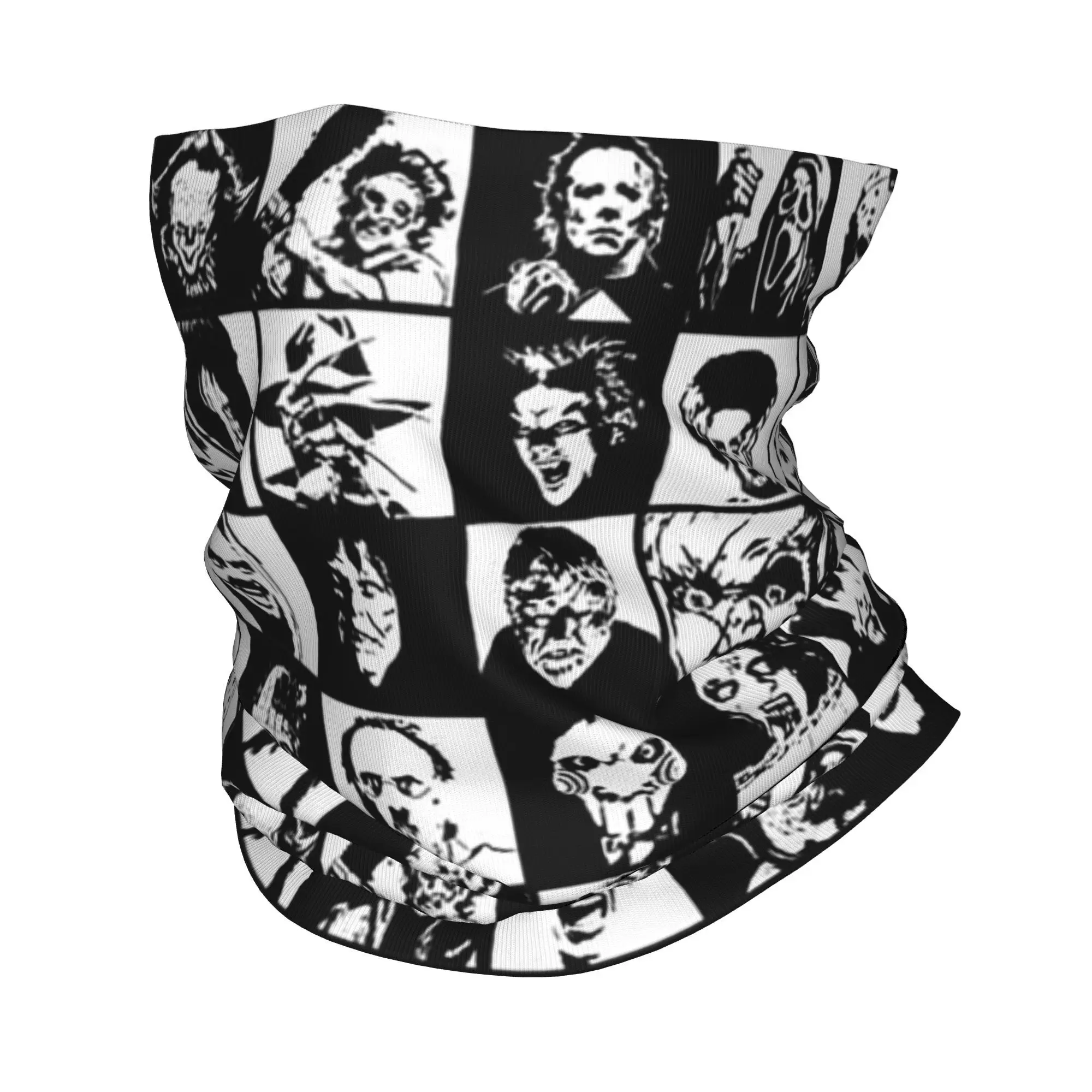ホラー Iconz バンダナネックカバープリントラップスカーフ多用途フェイスマスク乗馬男性女性大人防風